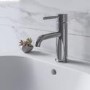 Chrome Freestanding Bath Shower Mixer and Basin Tap Set - Arissa