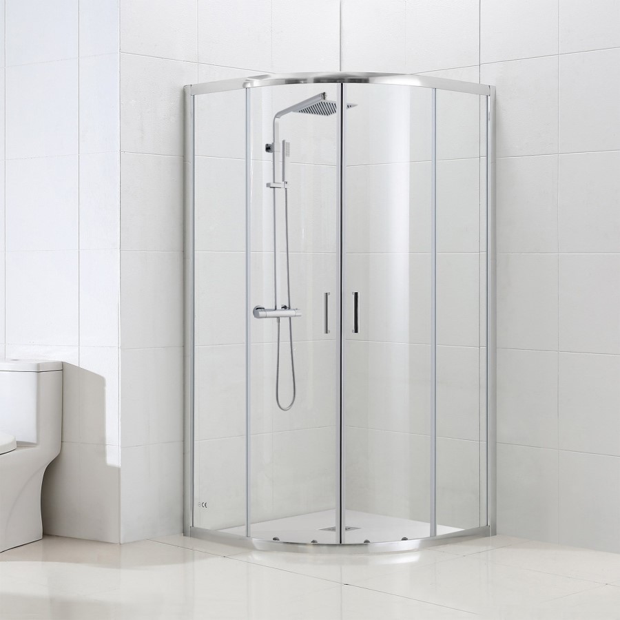 800mm Quadrant Shower Enclosure with Tray - Vega