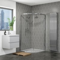 900mm Quadrant Shower Enclosure with Tray - Vega