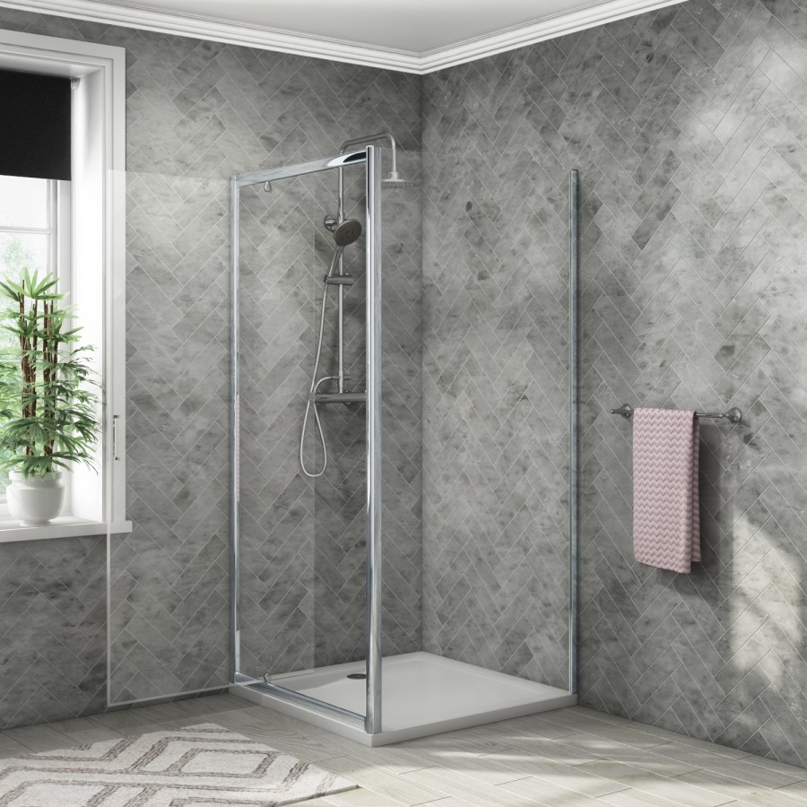 900 x 900mm Pivot Shower Enclosure - Vega