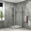 900mm Pivot Shower Door with Shower Tray - Vega