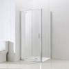 900mm Square Pivot Shower Enclosure with Shower Tray - Vega