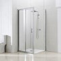 Bi Fold Door Shower Enclosure 800 x 800mm - 4mm Glass - Vega Range