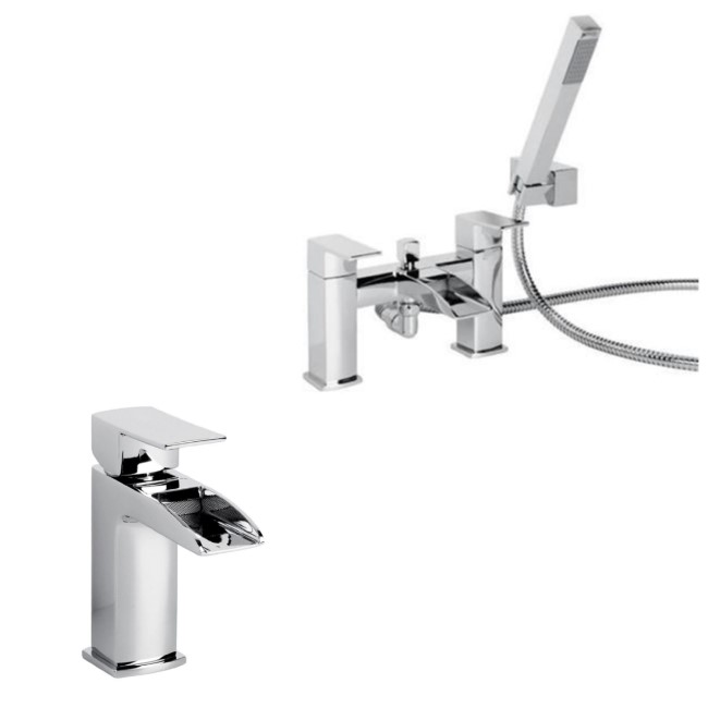 Waterfall Bath Shower and Basin Tap Pack - Tabor