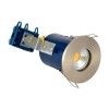 Fixed Fire Rated IP65 Satin Chrome Downlight-Cool Bulb Colour-Single