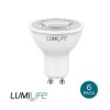 LED GU10 Cool White Bulbs-6 Pack