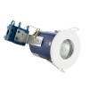 Fixed Fire Rated IP65 White Single Downlight-Cool Bulb Colour-Single