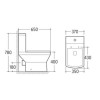 Close Coupled Toilet with Soft Close Seat - Tabor