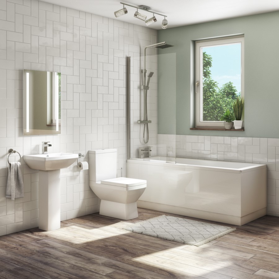 Grade A1 - Close Coupled Toilet with Soft Close Seat - Tabor