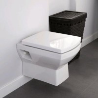 Wall Hung Toilet with Soft Close Seat - Tabor Wall Hung Toilet with Soft Close Seat - Tabor