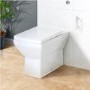 Grade A1 - Back to Wall Toilet with Soft Close Seat - Tabor