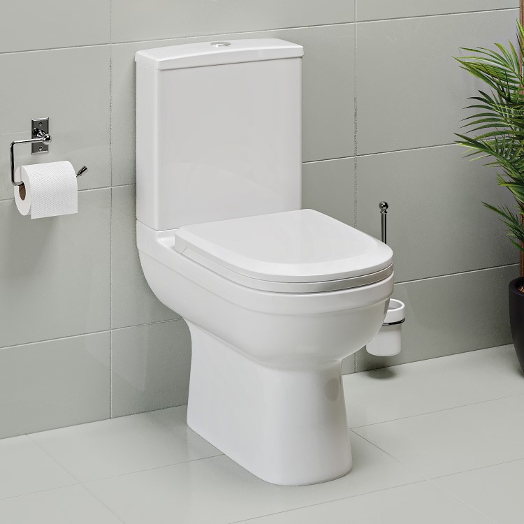 1600mm Straight Bath Suite with Toilet Basin & Panels - Addison