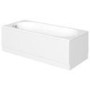 Alton Single Ended Straight Bath with Juno Shower Bath Screen - 1700 x 700 