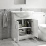 Classic Straight Bath Combi Unit and Addison BTW Toilet 
