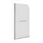 1800 x 800 Rutland Single Ended Round Bath with Hinged 1450mm 6mm Chrome Bath Screen with Towel Rail and Front Panel