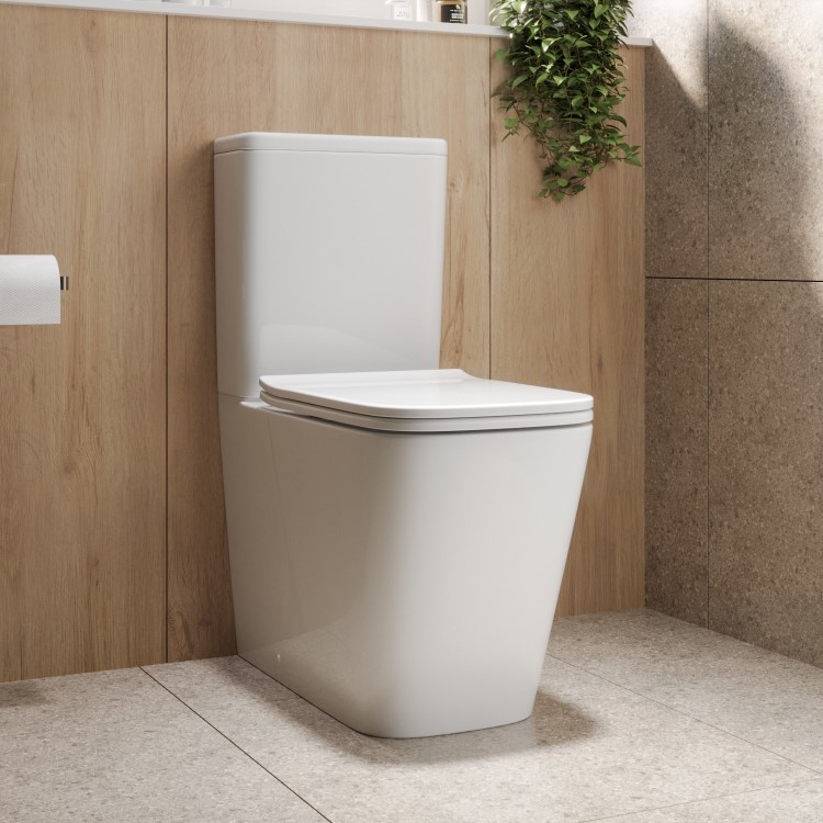 Single Ended 1800 x 800mm Shower Bath Suite with Toilet Basin & Panels - Rutland