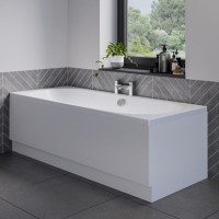 1700 x 700 Burford Double Ended Round Bath with Front Panel and Como Bath Filler 1700 x 700 Burford Double Ended Round Bath with Front Panel and Como Bath Filler