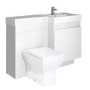 Agora Right Hand and Burford Shower Bath Furniture Suite