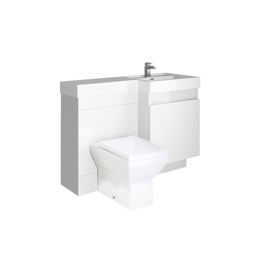 Agora Right Hand and Burford Shower Bath Furniture Suite