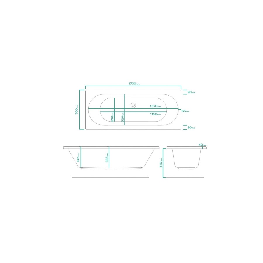 Agora Right Hand and Burford Shower Bath Furniture Suite