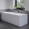 1700 x 700 Chiltern Double Ended Square Bath with Front Panel and Aqua Bath Filler