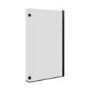L Shaped Black Framed Shower Bath Screen 1450mm - Pluto