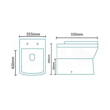 1700mm L Shaped Bath Suite with Toilet & Basin Combination Unit - Left Hand - Ashford