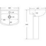 1700mm Left Hand Shower Bath Suite with Toilet Basin & Panels - Lomax