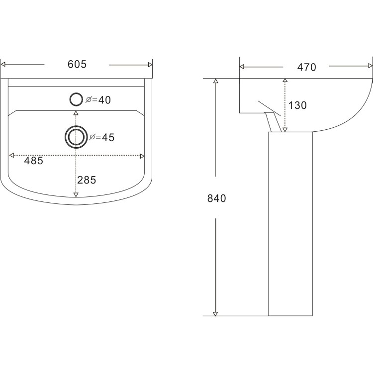 1700mm Left Hand Black Shower Bath Suite with Toilet Basin & Panels - Lomax