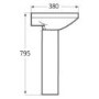 1700mm L Shaped Shower Bath Suite with Screen and Toilet & Basin - Right Hand - Tabor