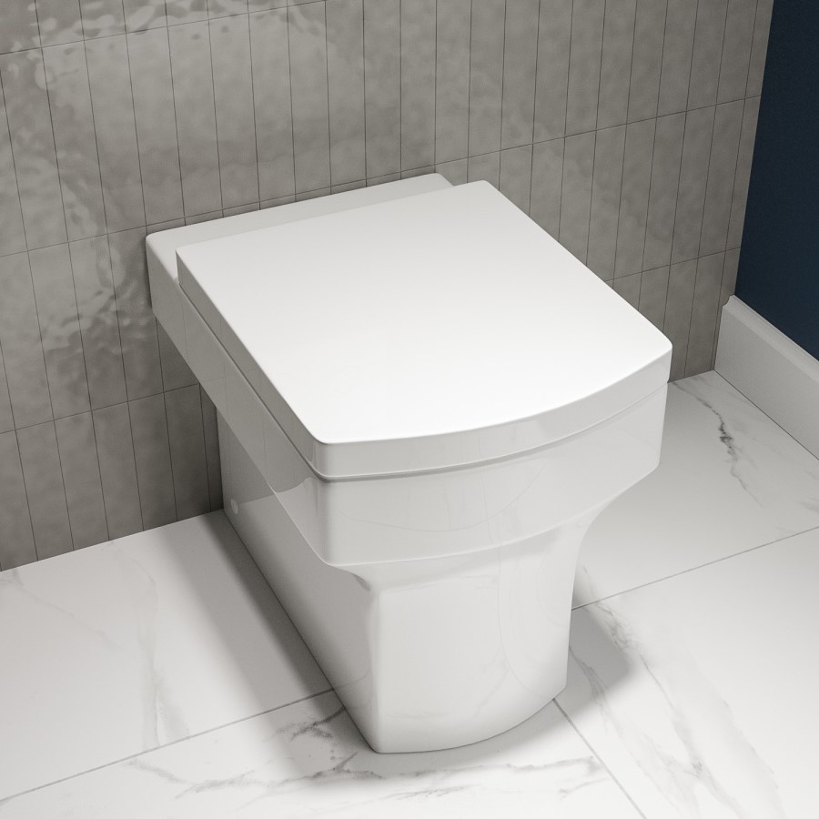 1700mm Right Hand L Shaped Shower Bath Suite with Toilet and Sink Unit & Chrome Fittings - Lomax