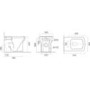 1700mm Right Hand L Shaped Shower Bath Suite with Toilet and Sink Unit & Chrome Fittings - Lomax