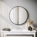 BUN/BeBa_24921/84664 Round Black Wall Mirror - 60cm - Alcor