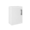 400mm White Cloakroom Wall Hung Vanity Unit with Basin and Chrome Handle - Ashford