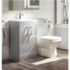 1000mm Grey Toilet and Sink Unit with Square Toilet- Ashford