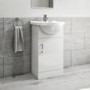 Grade A1 - 465mm White Cloakroom Vanity Unit with Basin - Classic 