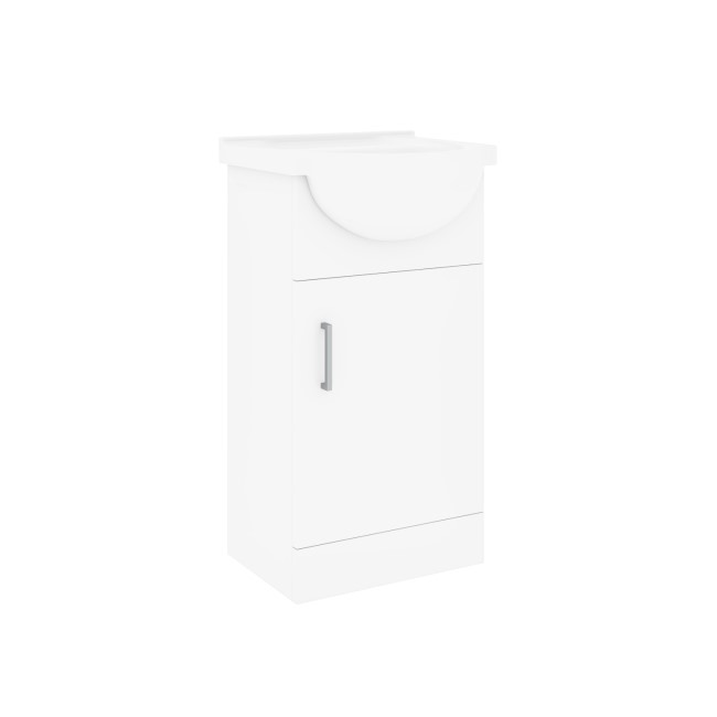 465mm White Cloakroom Vanity Unit with Basin - Classic