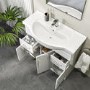 850mm White Freestanding Vanity Unit with Basin - Classic