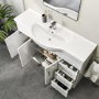 1200mm White Freestanding Vanity Unit with Basin - Classic