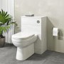 Grade A1 - 500mm White Back to Wall Toilet Unit with Round Toilet - Classic