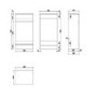 Grade A1 - 500mm White Back to Wall Toilet Unit with Round Toilet - Classic