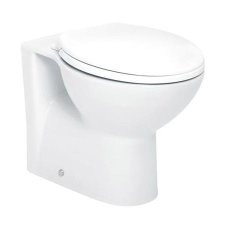 500mm White Back to Wall Toilet Unit with Round Toilet - Classic