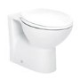 500mm White Back to Wall Toilet Unit with Round Toilet - Classic