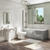 Tabor 1700 Straight Bath Suite - Grey Panel