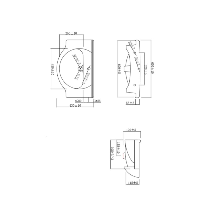 1150mm White Toilet and Sink Unit with Round Toilet - Classic