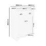 Grade A1 - 600mm White Freestanding Vanity Unit with Basin - Baxenden