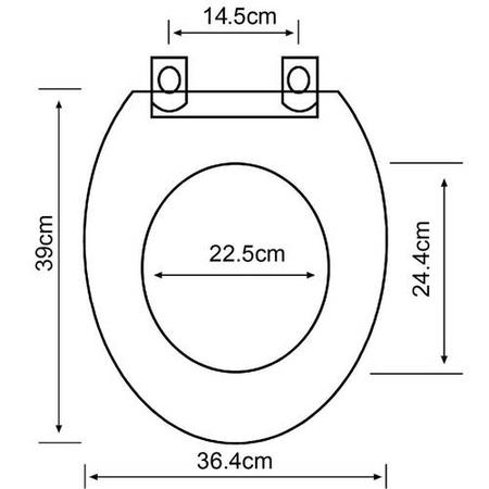 White Round Soft Close Toilet Seat - Park Royal