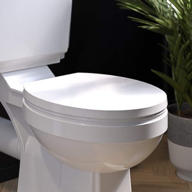 White Round Soft Close Toilet Seat - Park Royal