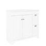 Grade A2 - 900mm White Freestanding Vanity Unit with Basin - Baxenden