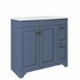 ONLY OPENED - 900mm Blue Freestanding Vanity Unit with Basin - Baxenden
